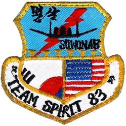 25th Tactical Fighter Squadron Exercise TEAM SPIRIT 1983
Korean made.
