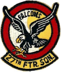 27th Fighter-Interceptor Squadron 
On  twill.
