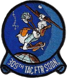 309th Tactical Fighter Squadron
Mid 60s era, only 2 blues used versus later 3, and brown bolt.
