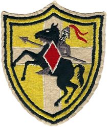 315th Fighter Squadron 
Served at numerous bases in the Mediterranean Theatre and later in France and Germany, 1943-1945. WW II era on felt.
