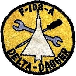 328th Consolidated Aircraft Maintenance Squadron F-102A
May have been used into OMS era post 1961. Japan made.
