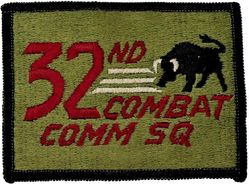 32d Combat Communications Squadron
Hat patch.
Keywords: subdued