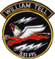 331st Fighter-Interceptor Squadron William Tell Competition 1965
F-104 team. Separate tab and patch both twill.
