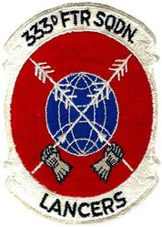 333d Fighter-Day Squadron and Tactical Fighter Squadron 
Large patch worn during both FDS and early TFS ops.
