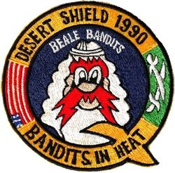 349th Air Refueling Squadron, Heavy Operation DESERT SHIELD 1990
Local made.
Keywords: Yosemite Sam