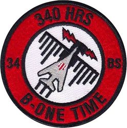 34th Bomb Squadron B-1 340 Hours
