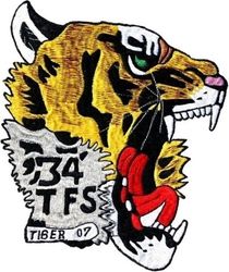 34th Tactical Fighter Squadron Tiger Forward Air Controller
Back patch, copied from 53 TFS Mission Ready patch. Tiger 07 is crew number. Thai made.
