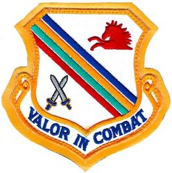 354th Fighter Wing
Sewn to leather, Korean made.

