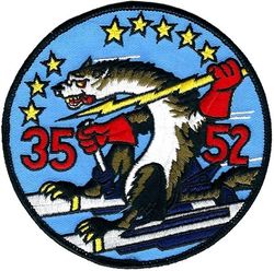 3552d Tactical Fighter Squadron (Provisional) and 3552d Fighter Squadron (Provisional)
Combined 35/52 TFW/FW F-4G unit. Later 3552 patch made with 52 as part of the patch, not added like first series. 
