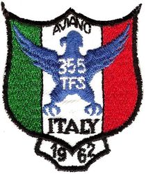 355th Tactical Fighter Squadron Aviano Deployment 1962
German made.
