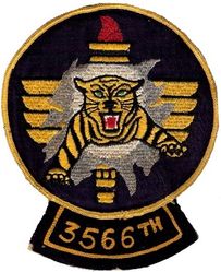 3566th Navigator Training Squadron 
Separate chain stitched tab sewn on.
