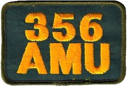 356th Aircraft Maintenance Unit 
1980s era hat patch.

