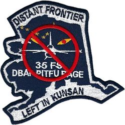 35th Fighter Squadron Exercise RED FLAG ALASKA 2015-01 and DISTANT FRONTIER 2015 Morale
Worn by pilots that did not deploy. Korean made.
