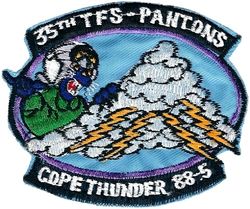 35th Tactical Fighter Squadron Exercise COPE THUNDER 1988-5
Korean made.

