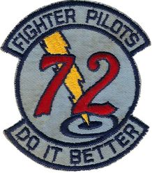 35th Tactical Fighter Squadron Operation LINEBACKER 1972
The story on this: It was supposedly ordered by a crewmember on leave in the US. The 35th deployed from Korea to Da Nang in April 1972, then to Korat from June-October 72. This patch may have been co-opted by other units at Korat. US made.
