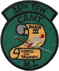 35th Tactical Fighter Wing Consolidated Aircraft Maintenance Training Master Instructor
Phase III is follow-on training with a specific aircraft.
Keywords: subdued