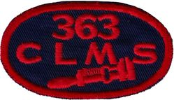 363d Consolidated Aircraft Maintenance Squadron
Unique designation used late 50s to early 60s. Hat patch.
