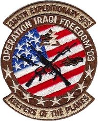 384th Expeditionary Security Forces Squadron Operation IRAQI FREEDOM 2003
Keywords: Desert