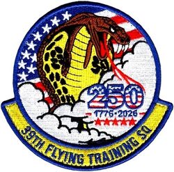 39th Flying Training Squadron USA 250th Anniversary Morale
