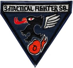 3d Tactical Fighter Squadron
Sewn to leather, Korean made.
