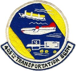 405th Transportation Squadron
Philippine made.
