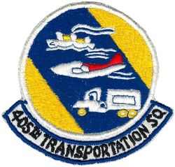 405th Transportation Squadron
Phil. made.
