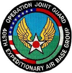 406th Expeditionary Air Base Group Operation JOINT GUARD
Operation Joint Guard (December 1996–June 1998) was a NATO-led stabilization mission in Bosnia and Herzegovina.
