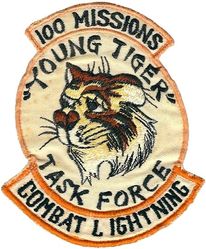 4220th Air Refueling Squadron Combat Lightning/Young Tiger 100 Missions
Combat Lightning was a radio relay mission flown over the Tonkin Gulf using 7 KC-135A IIIV aircraft. Okinawan made.
