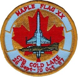 457th Tactical Fighter Squadron Exercise MAPLE FLAG XX 1987
