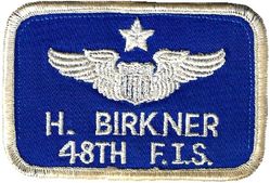 48th Fighter-Interceptor Squadron Name Tag
Pilot wings, circa 1970s.
