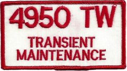 4950th Test Wing Transient Maintenance Section
Hat patch.

