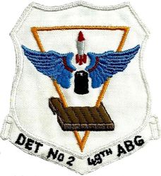 49th Air Base Group Detachment 2
Activated in January 1958 to maintain the Vouziers-Sechault Dispersed Operating Base and the Suippes Gunnery Range. Inactivated September 1959. German made.
