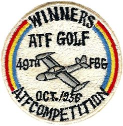 49th Fighter-Bomber Group Air Task Force Competition 1956 Winners
Air Task Force= PACAF's designation for flights in the late 50s to early 60s. F-84G era, Japan made. 
