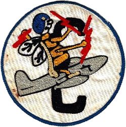 49th Fighter-Interceptor Squadron C Flight
F-80 aircraft, circa 1952, chain stitched.
