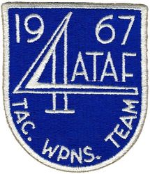 Fourth Allied Tactical Air Force Tactical Weapons Team 1967
German made.
