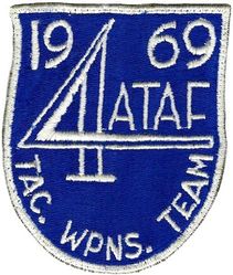 Fourth Allied Tactical Air Force Tactical Weapons Team 1969
Participants were: 311/312 squadron(K.Lu.), 10W (BAF), 11 Escadre (FAF), 53 TFS/36 TFW and 20TFW (USAFE), 1AD (RCAF), JABOG 33 + LeKG43/44(Luftwaffe) and 3 sq. (RAF). German made.
