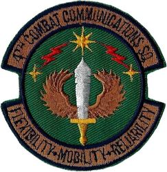 4th Combat Communications Squadron
Korean made.
Keywords: subdued
