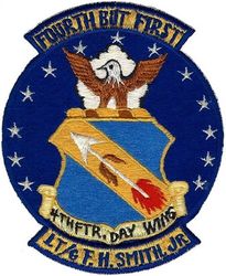 4th Fighter-Day Wing 
Gen. Frederic H. Smith, Jr. was 5th Air Force Commander at this time. Patch probably made when he visited the unit. Japan made.
