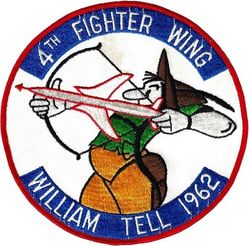4th Tactical Fighter Wing William Tell Competition 1962
Back patch, F-105 team.
