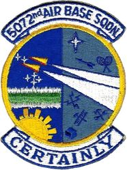 5072d Air Base Squadron
Large chest patch.
