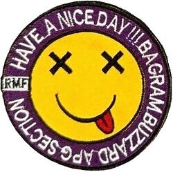 510th Aircraft Maintenance Unit Crew Chief Section Morale
Deployed to Bagram AB, Afghanistan. RMF= Read My Face. Afghan made.
