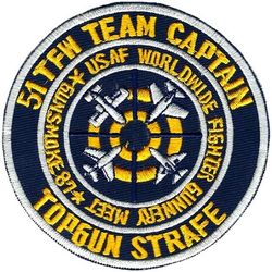 51st Tactical Fighter Wing Team Captain Gunsmoke 1987
Korean made.
