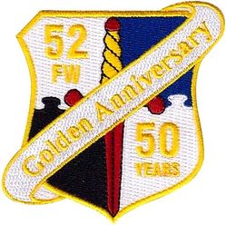 52d Fighter Wing 50th Anniversary 
Worn in 2022, 50 years at Spangdahlem AB.
