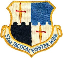 52d Tactical Fighter Wing
First version circa 1972, on twill, German made.
