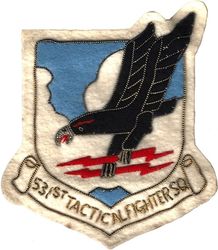 531st Tactical Fighter Squadron
Bullion on felt blazer patch, Japan made.
