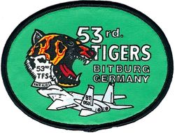 53d Tactical Fighter Squadron F-15
Printed hat patch.
