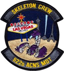 552d Air Control Networks Squadron Mission Defense Team Exercise RED FLAG 2022-1 ERROR
Reads 522 instead of 552.
