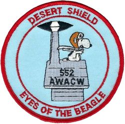 552d Airborne Warning and Control Wing Operation DESERT SHIELD
Keywords: Snoopy