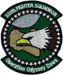 555th Fighter Squadron Operation ODYSSEY DAWN 2011
Libyan ops, Italian made. 
