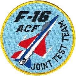 6512th Test Squadron F-16 Joint Test Team 
ACF= Air Combat Fighter

